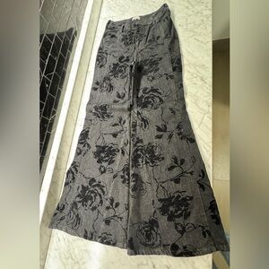 Pilcro Fluted High Rise Flare Jeans